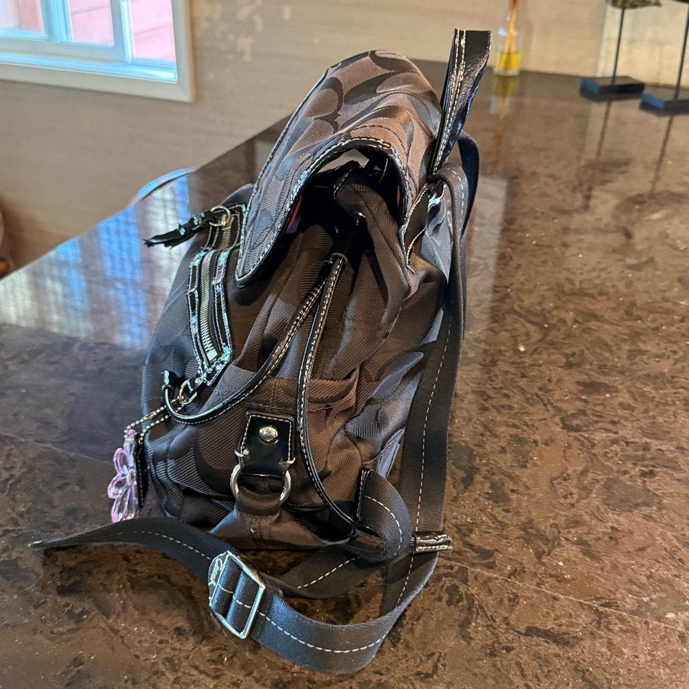Coach Black Backpack - image 4